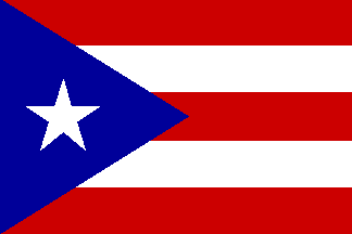 The Puerto Rican flag. 