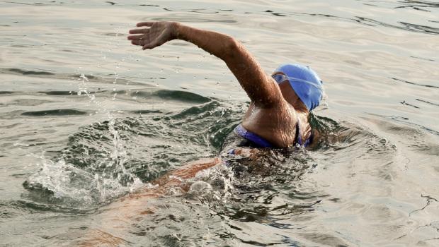 Nyad completes her fifth attempt of swimming from Cuba to Florida. 