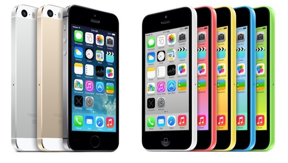 The new iPhone 5s and iPhone 5c.