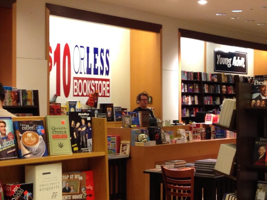 The $10 or Less Bookstore features a variety of slightly-used books