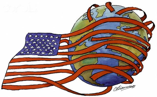 America interferes in foreign affairs all over the globe. That needs to stop.