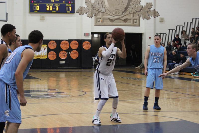 Senior Chris Ware-Berry prepares for a free throw.