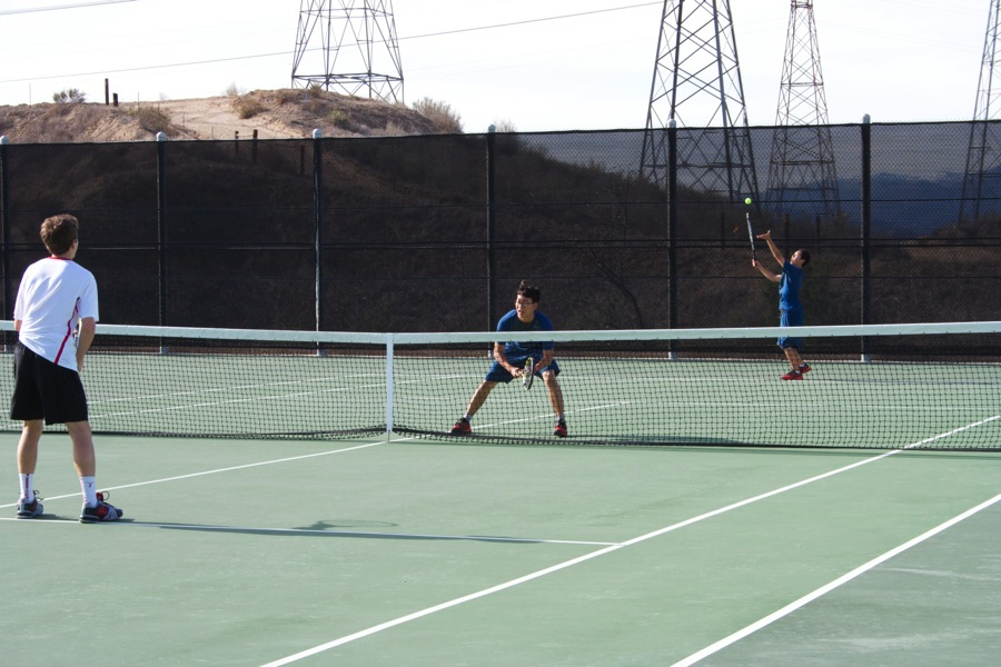 Boys varsity tennis prevailed in their game on March 4 against Buckley.
