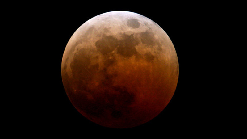 Rare Blood Moon Graces the Night Sky