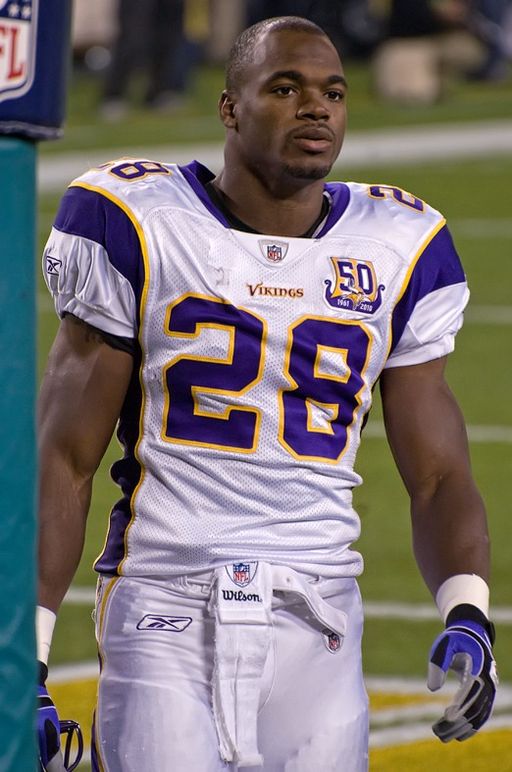 Adrian Peterson in the 2010 season.