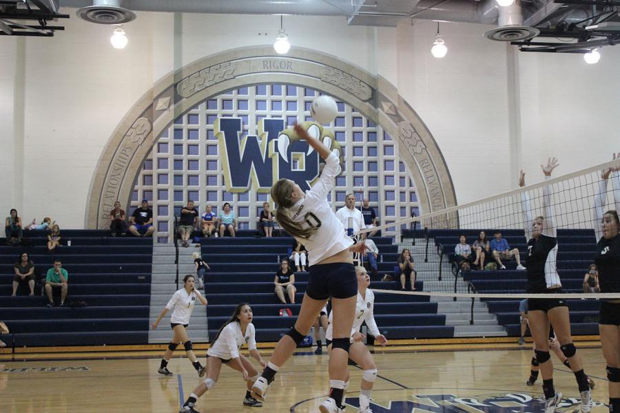 Our Girls Volleyball Team defeats Frontier 