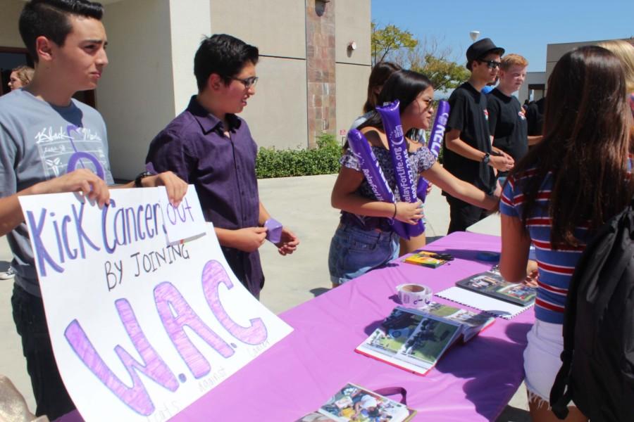 Members of the Wildcats Against Cancer greeted new members enthusiastically.