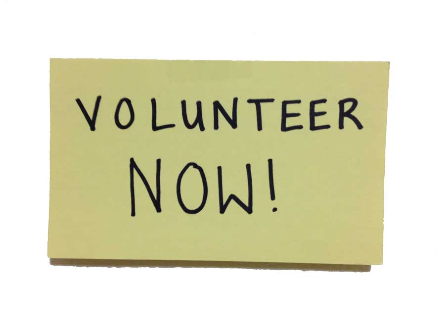 Volunteer now and help the community!