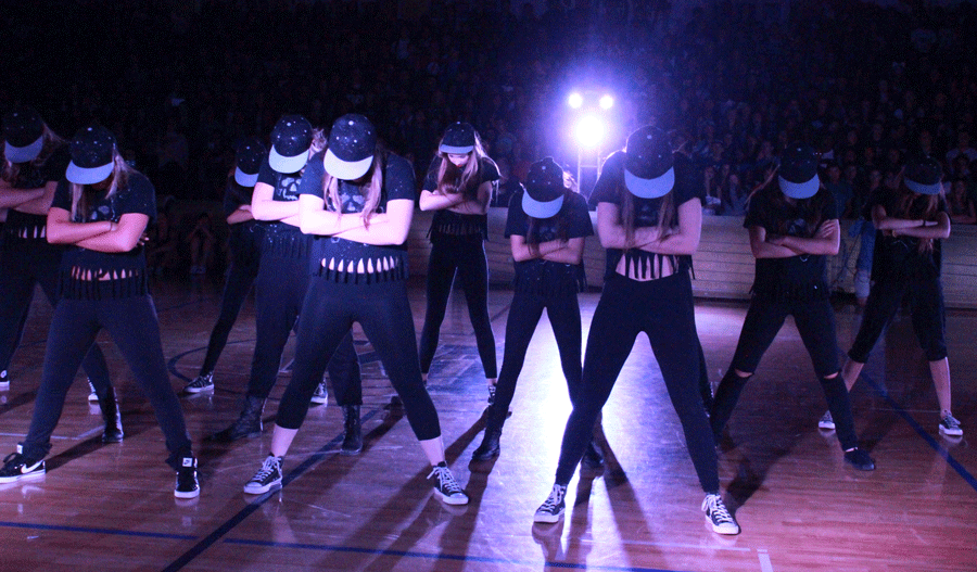 The dance team showcased a more hip-hop styled routine.