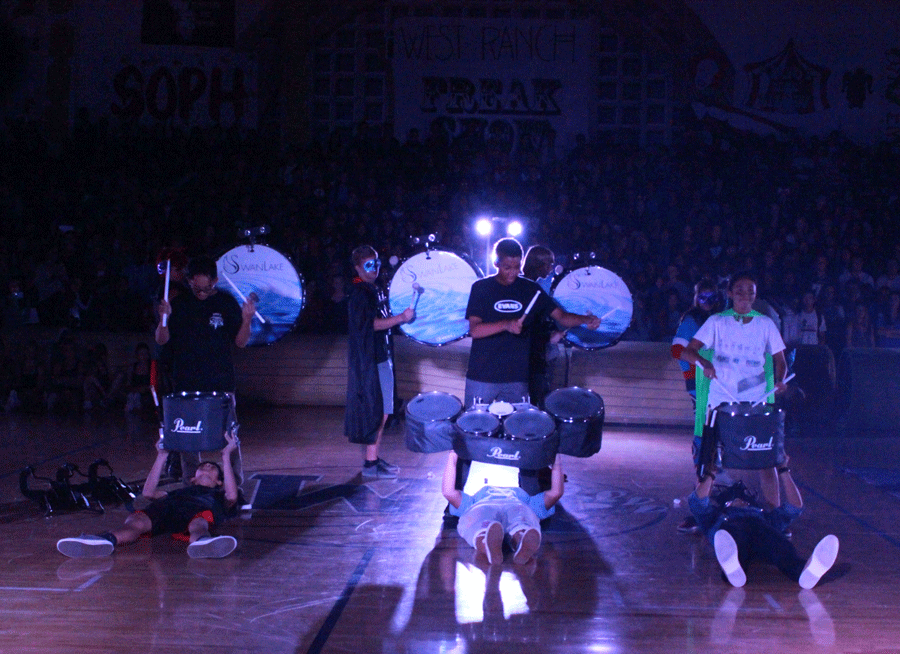 The drum rhythms got everyone pumped.