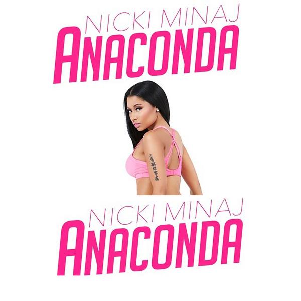 The album cover for Nicki Minajs song Anaconda.