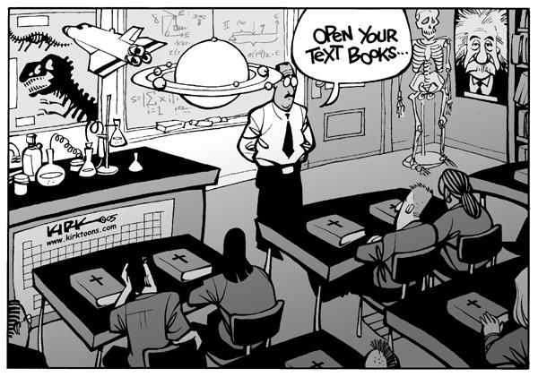 Religious fundamentalism is creeping into places like the science classroom where it will be destructive toward the education of students. 