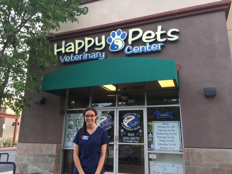 Amaya Watters interns at Happy Pets Veterinary Center in Valencia.