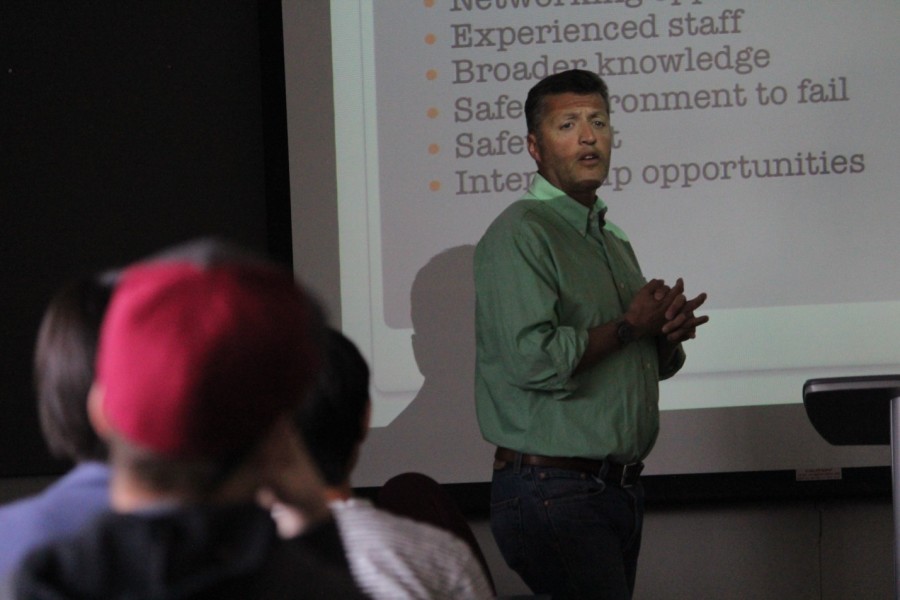 Students attend the first round of workshops at Media Day.