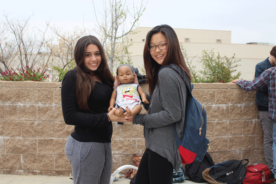 Students have become challenged in taking care of an actual baby this semester.
