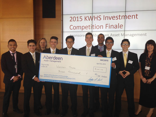 The members of Western Trade were proud to win the grand prize at an international competition.
