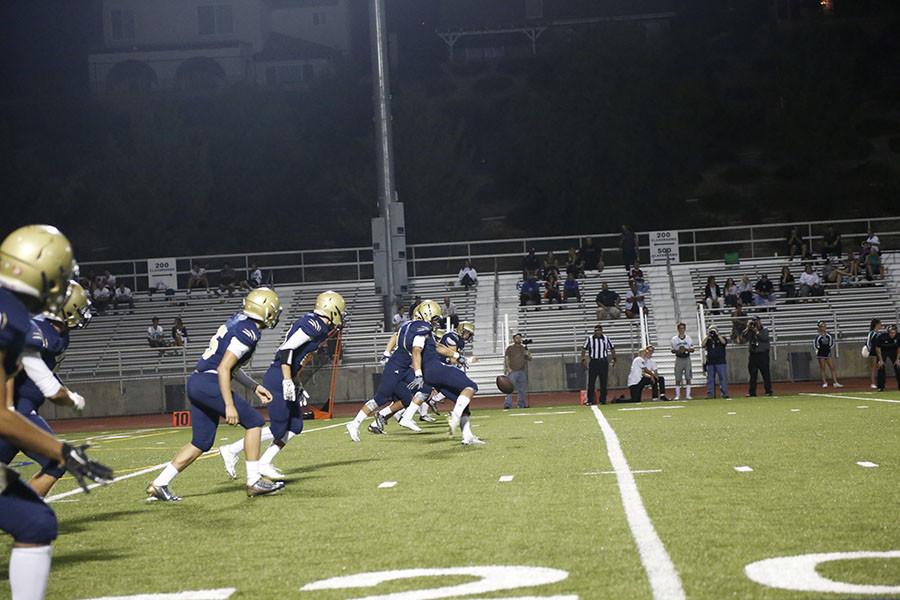 West Ranch kicks off to Thousand oaks after scoring a touchdown.