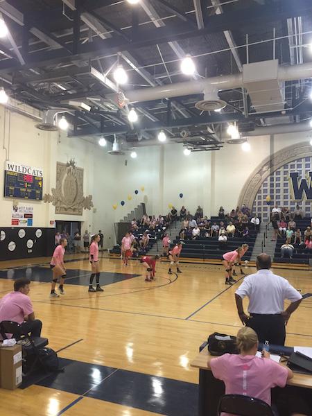 West Ranch Girls Volleyball play against Valencia on Tuesday night.