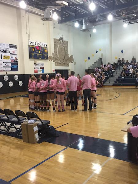 West Ranch Girls Volleyball play against Valencia on Tuesday night.