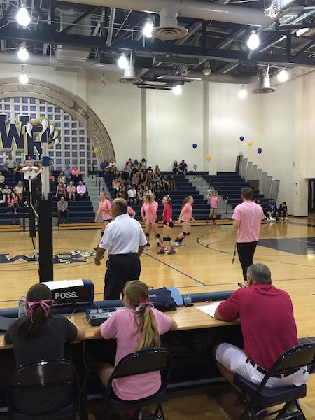 West Ranch Girls Volleyball play against Valencia on Tuesday night.