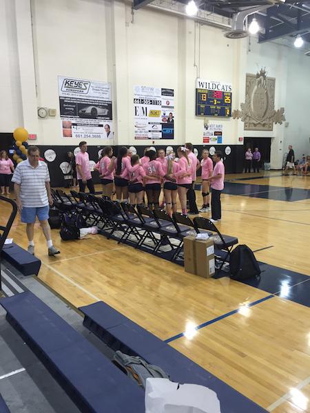 West Ranch Girls Volleyball play against Valencia on Tuesday night.