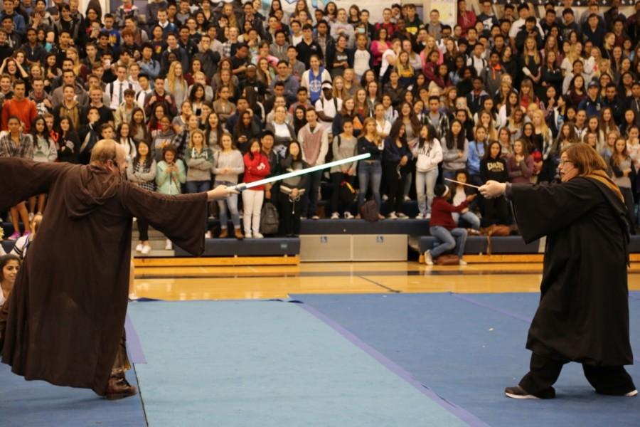 Star Wars versus Harry Potter Rally