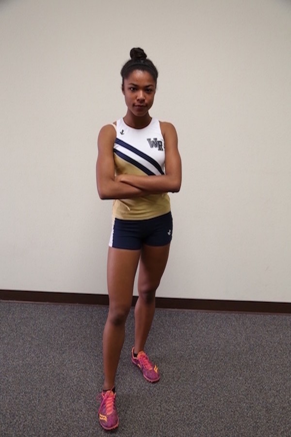 Freshman Shelbi Schauble has emerged as one of West Ranchs future track stars.