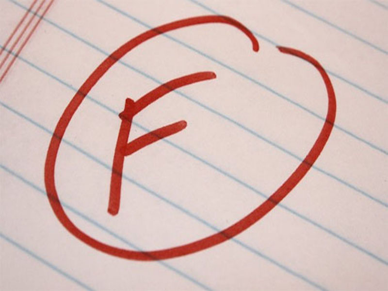 The education system, while regularly giving out Fs to students, may be a failure itself.