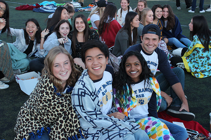 Seniors Cassidy Wiggins, Matthew Ludovico, and Nilu Karunasiri.