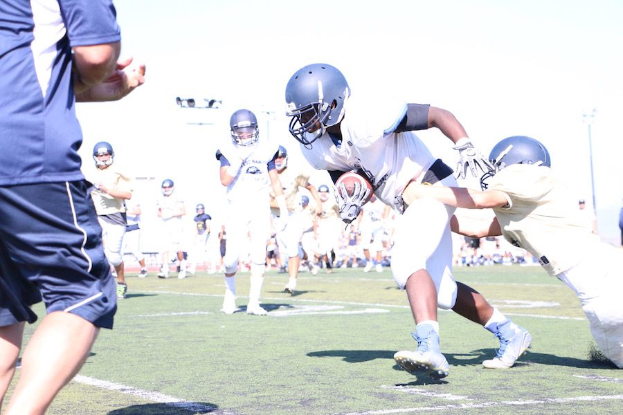 Football Founds a New Tradition with Blue and Gold Scrimmages