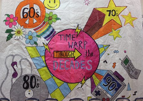 With the theme as "Time Warp through the Decades," ASB assigned each class a decade to represent. 