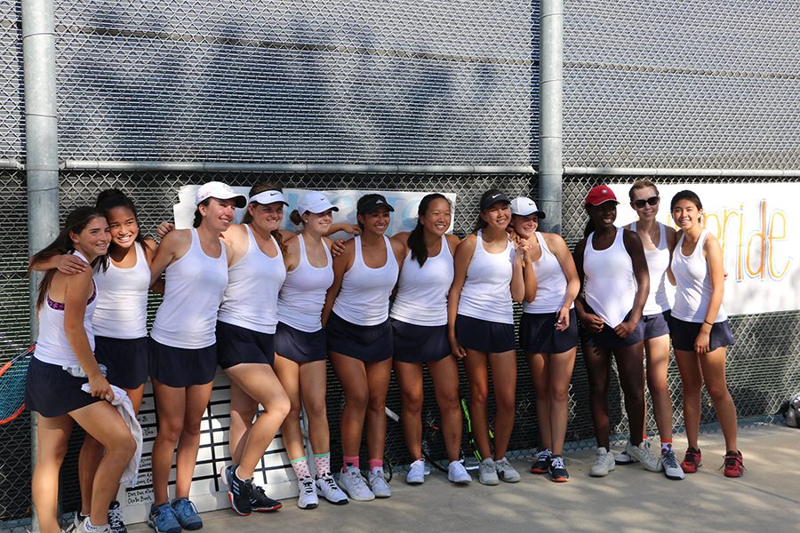 Girls Varsity Tennis Sends off Seniors with a Foothill League Title