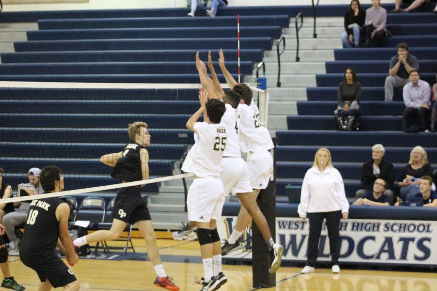 West Ranch Boys Volleyball wins against Oak Park