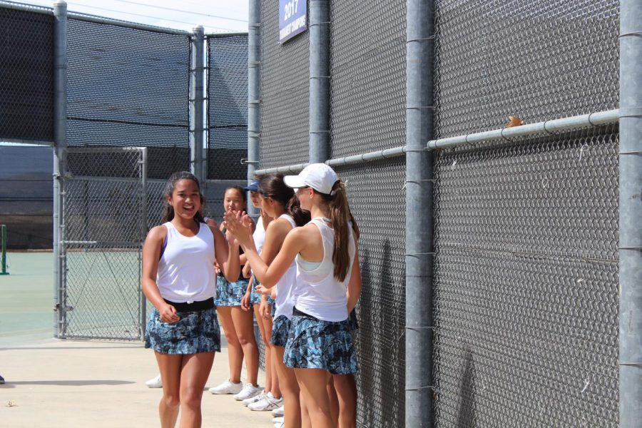 Varsity Girls Tennis Wins Tough Match against Crescenta Valley