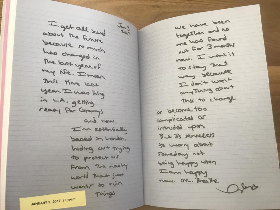 Taylors diary entries inside the deluxe editions.
