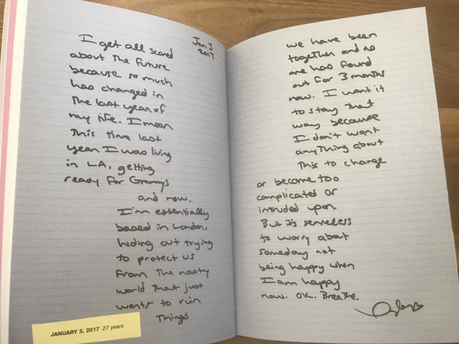 Taylor's diary entries inside the deluxe editions.