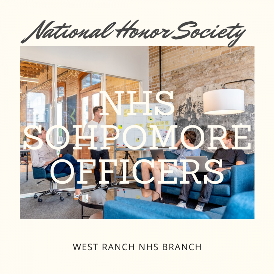 West Ranch NHS Elects New Sophomore Officers