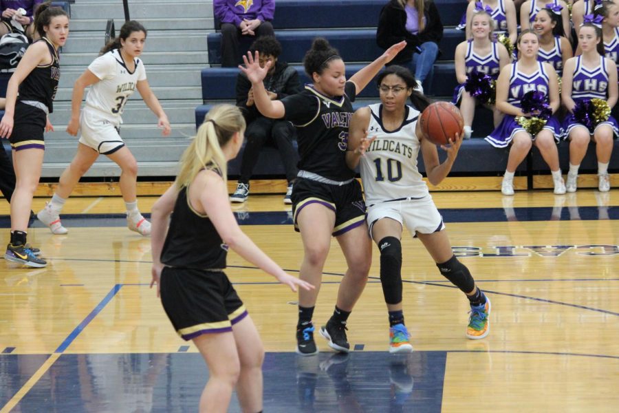 West Ranch Girls Basketball loses in tough match up against the Valencia Vikings