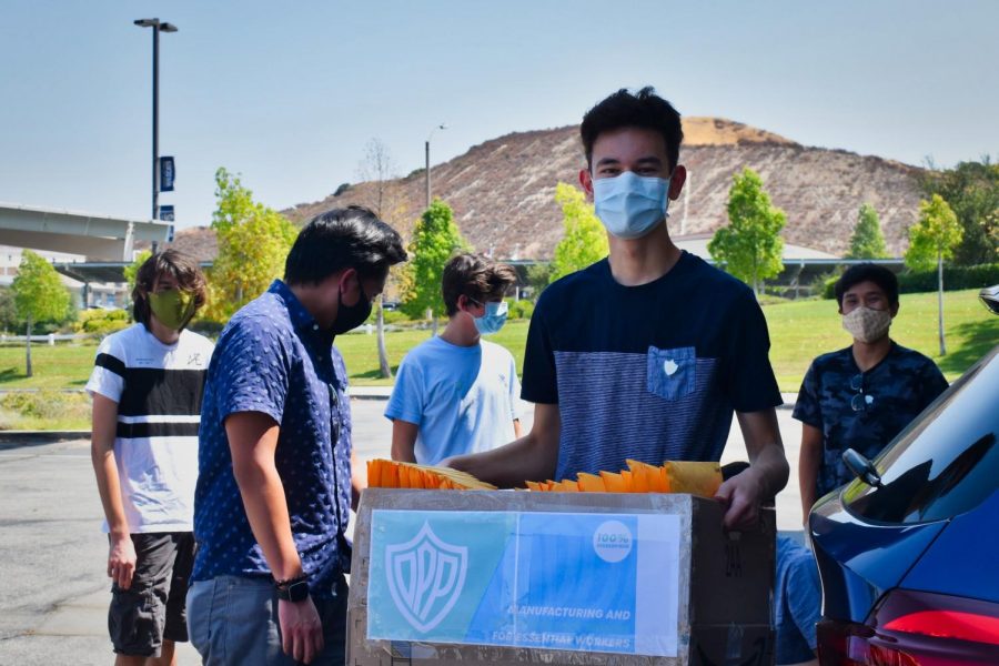 West Ranch students provide face shields for school faculty