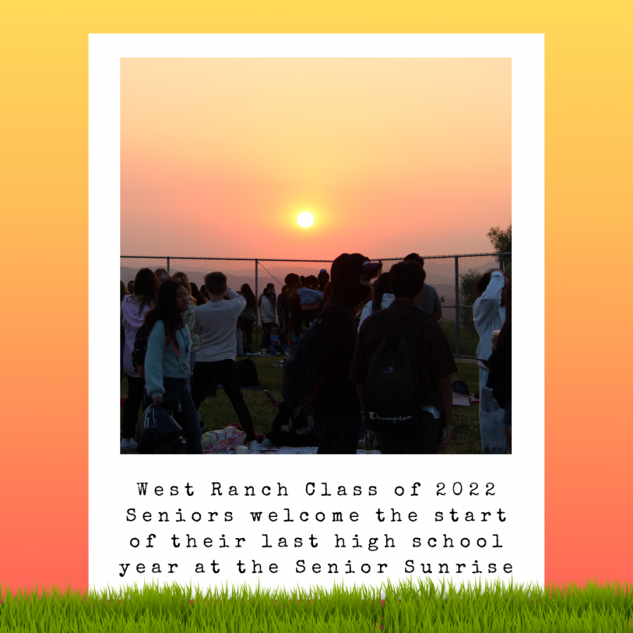 West Ranch Class of 2022 Seniors welcome the start of their last high school year at the Senior Sunrise
