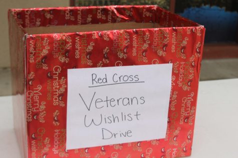 The American Red Cross club holds the Veteran’s Wishlist Drive for veterans in need