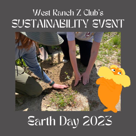 Campus in full bloom, with a little help: West Ranch Z Club and Earth Day volunteers plant native shrubs on campus