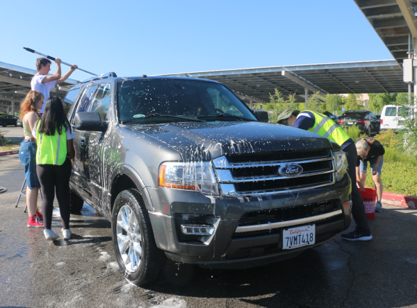 Squeaky clean: band holds car wash event for fundraising
