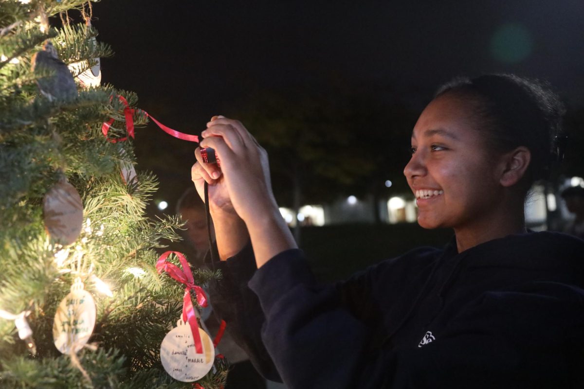 Annual senior tree lighting ceremony